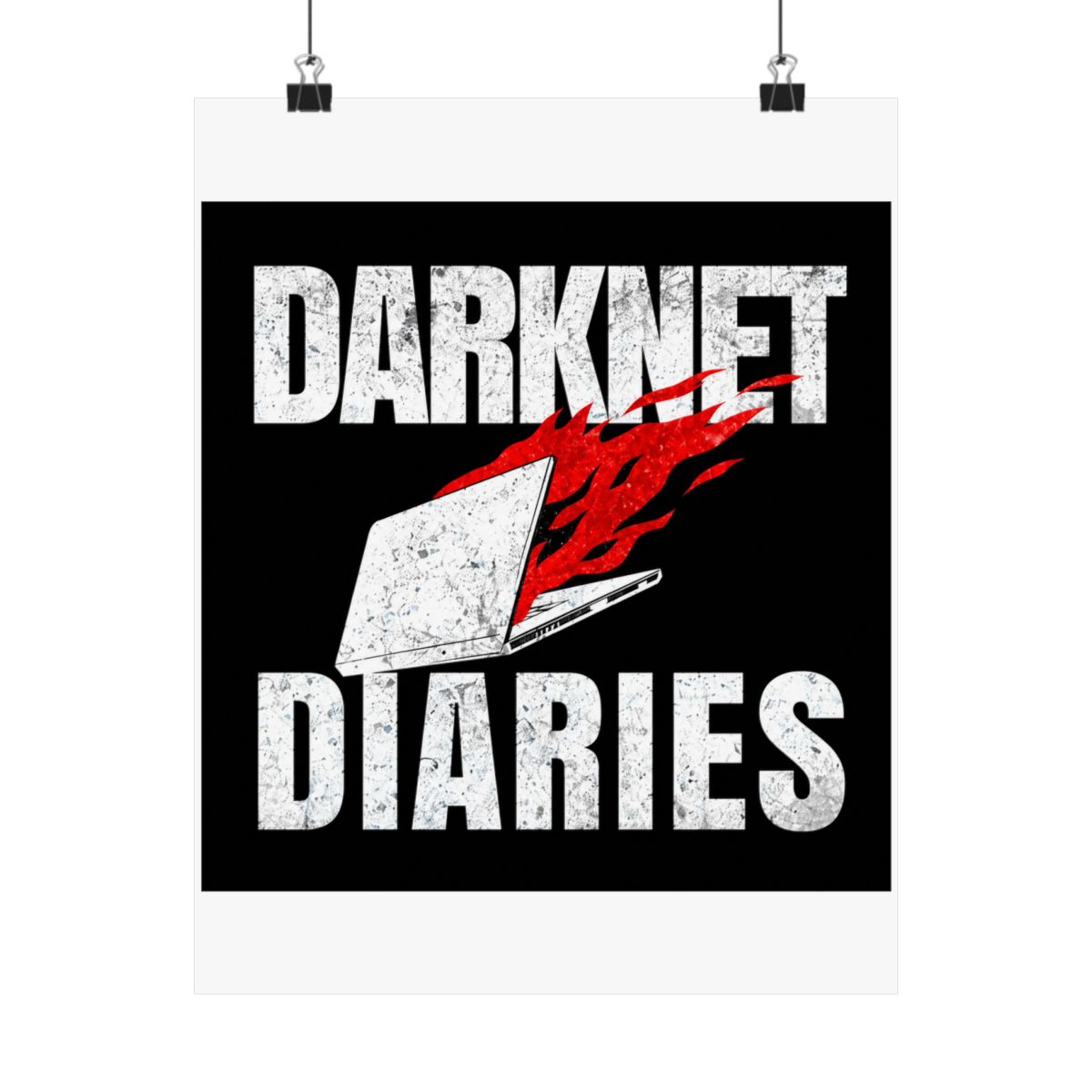 Darknet Diaries Logo Poster — official Darknet Diaries posters-wall-art