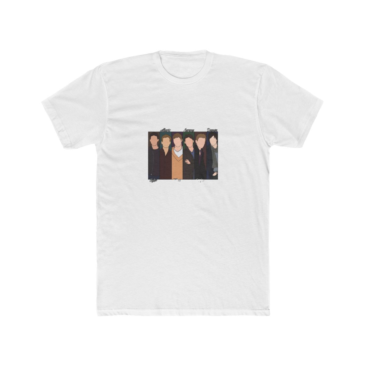 Vampire Diaries Boys - Character Names T Shirt - Official t-shirts merchandise