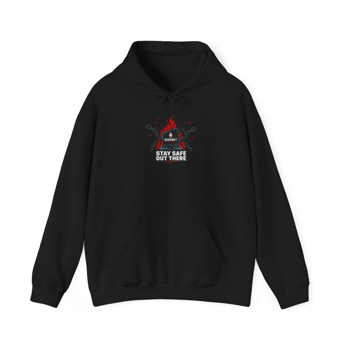 Darknet Diaries "Stay safe out there," Hoodie - Darknet Diaries official Hoodies merch