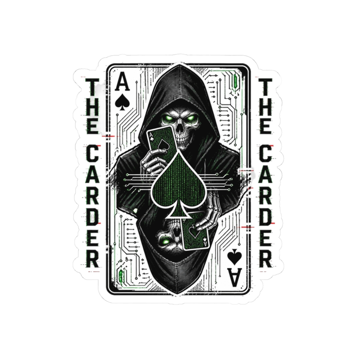 Darknet Diaries "The Carder" Sticker - alternate angle 3, merchandise